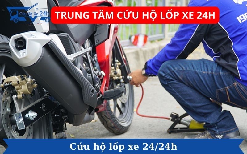 cứu hộ lốp xe máy lưu động 24h