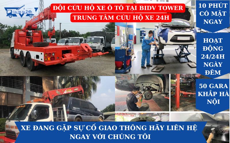 Dịch vụ cứu hộ ô tô tại chung cư BIDV Tower